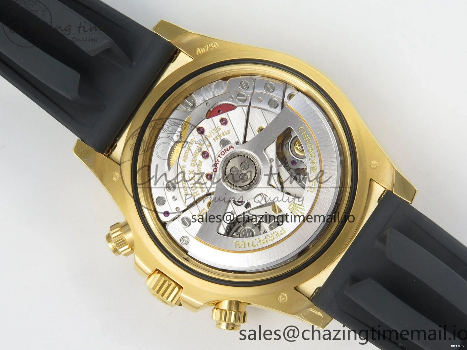 MiroTime 0524 Daytona 126518 VSF 1:1 Best Edition YG Black Dial on Oysterflex Strap VS4131 V2 (Weighted) Refined 329